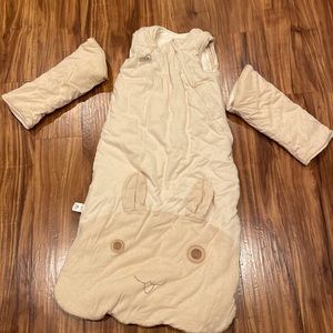 Thick padded toddler sleep sack removable arms